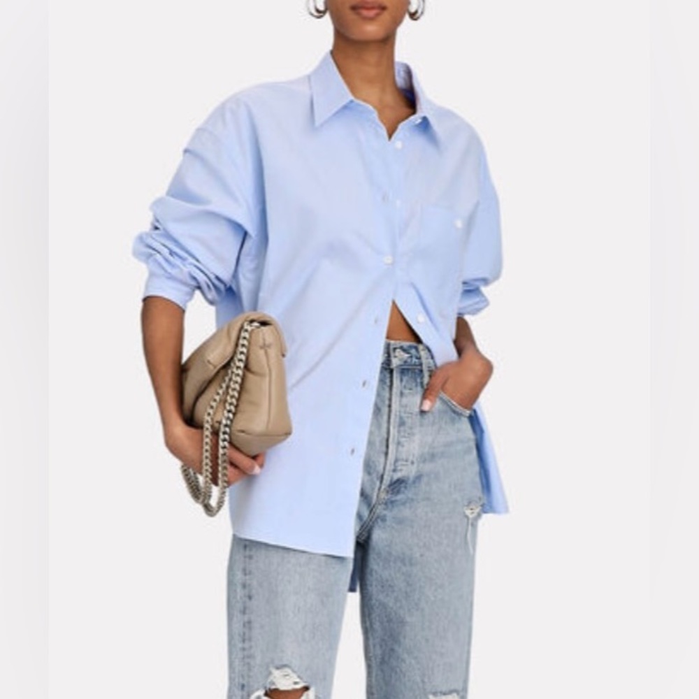 Something Navy Oversized Oxford Shirt